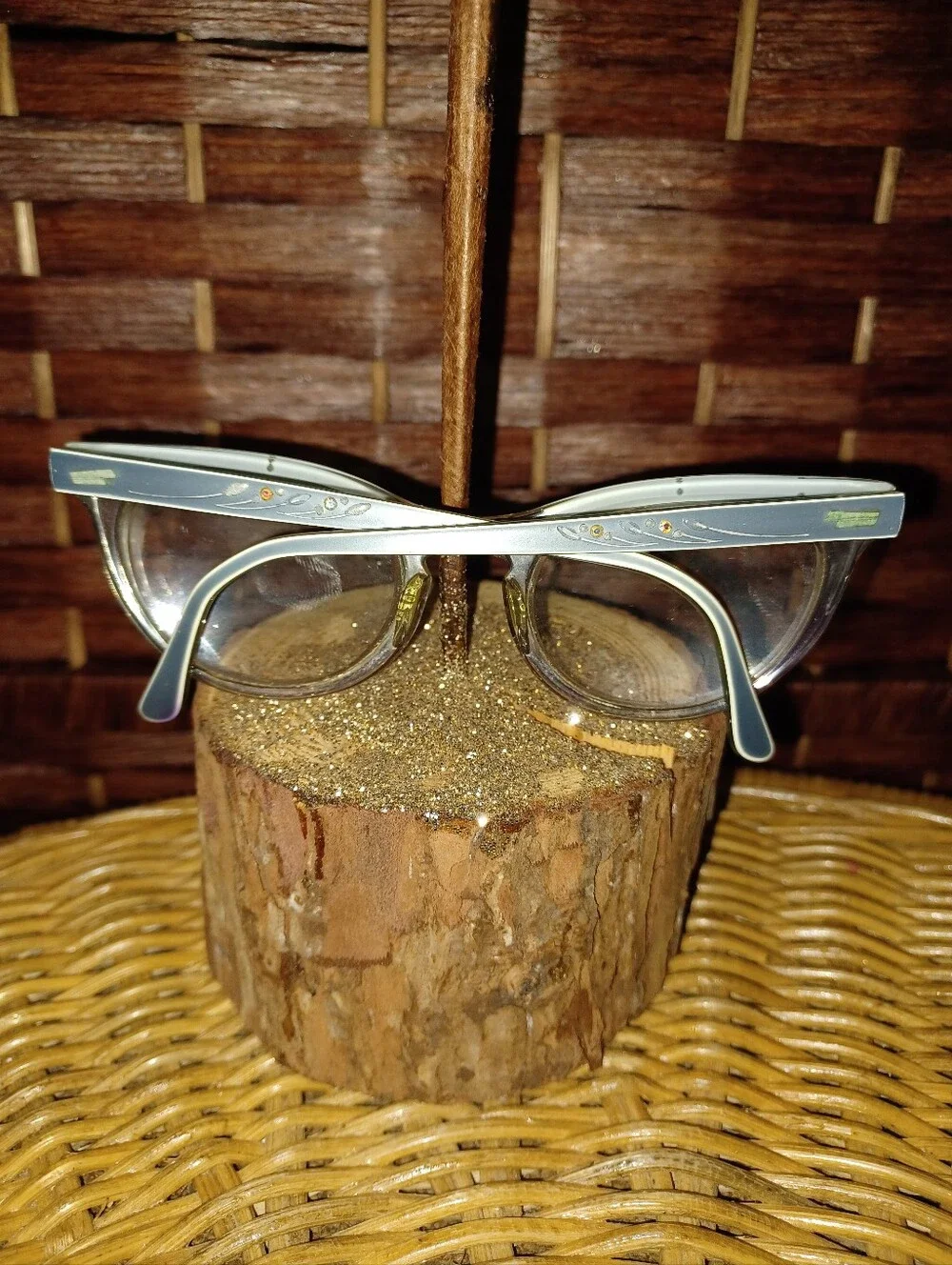 Vintage SHURON Cateye Jewled Glasses